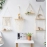 Hanging Shelf Boho Home Decor Shelves On Wall Wood Decoration for Bedroom Living Room Nursery 