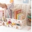 Desk Organizer File Tray Desk Book Stand Office Rack Folding Desktop Detachable