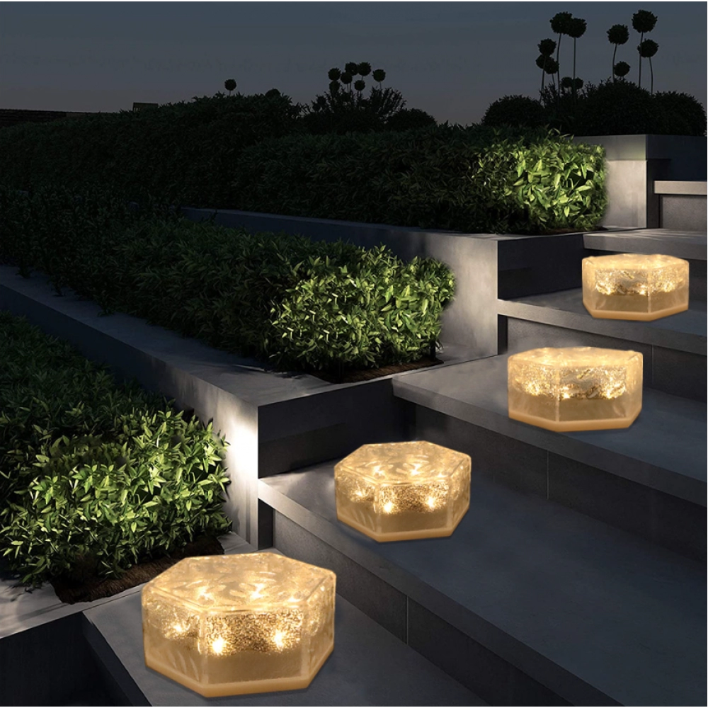Garden Decor LED Ice Cube Brick Waterproof Pathway Lights for Landscape Garden Decor LED Ice Cube Brick Waterproof Pathway Lights for Landscape