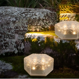 Garden Decor LED Ice Cube Brick Waterproof Pathway Lights for Landscape