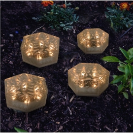 Garden Decor LED Ice Cube Brick Waterproof Pathway Lights for Landscape