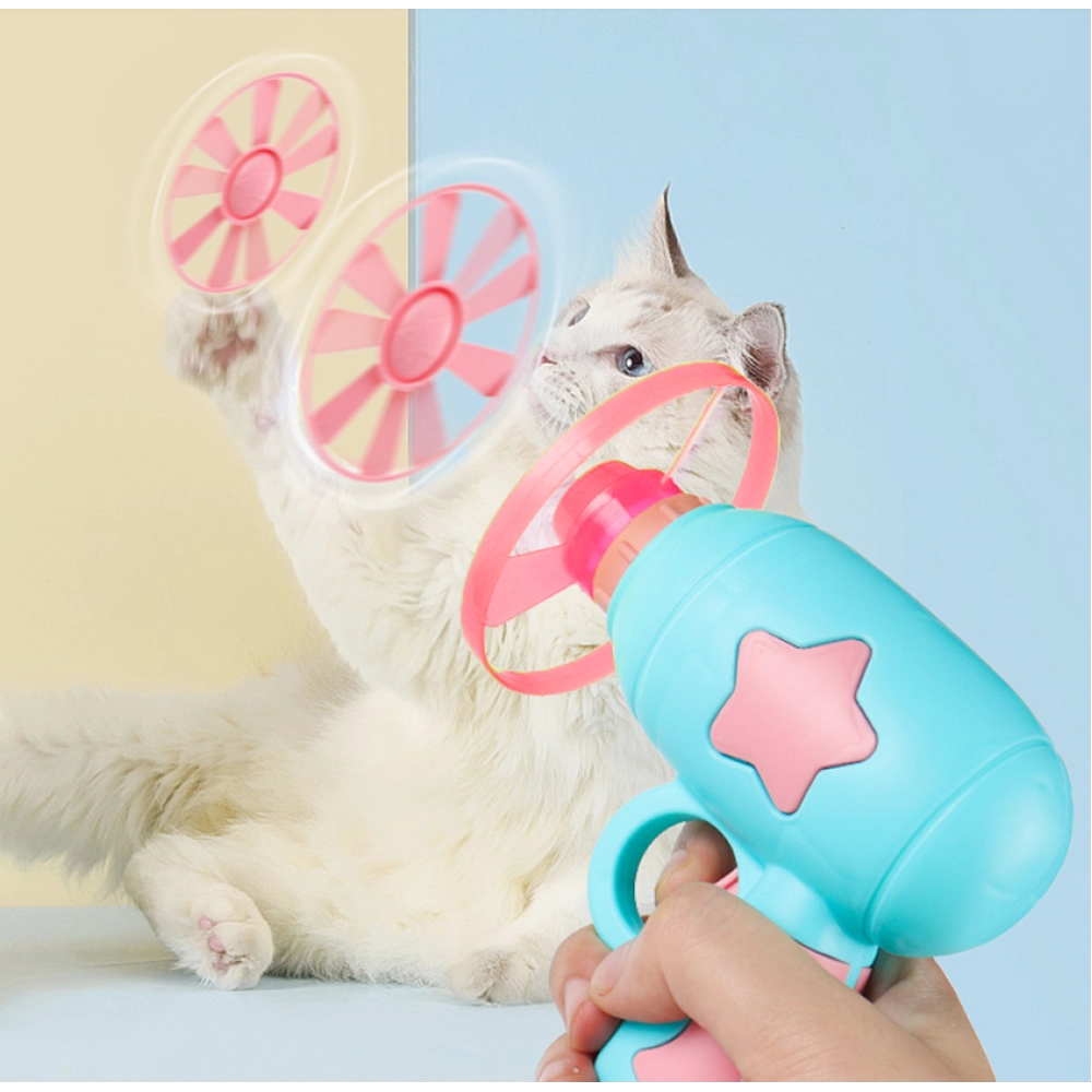 Cat Interactive Teaser Training toy Mini Bamboo-copter Games Toys Pets Cat Interactive Teaser Training toy Mini Bamboo-copter Games Toys Pets