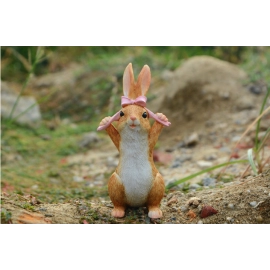  Easter Decorations for Home Cute Rabbit Figurines Miniature Fairy Garden